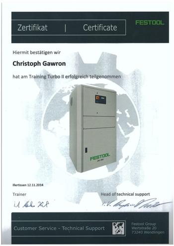 Training Turbo II - Christoph Gawron hat erfolgreich teilgenommen